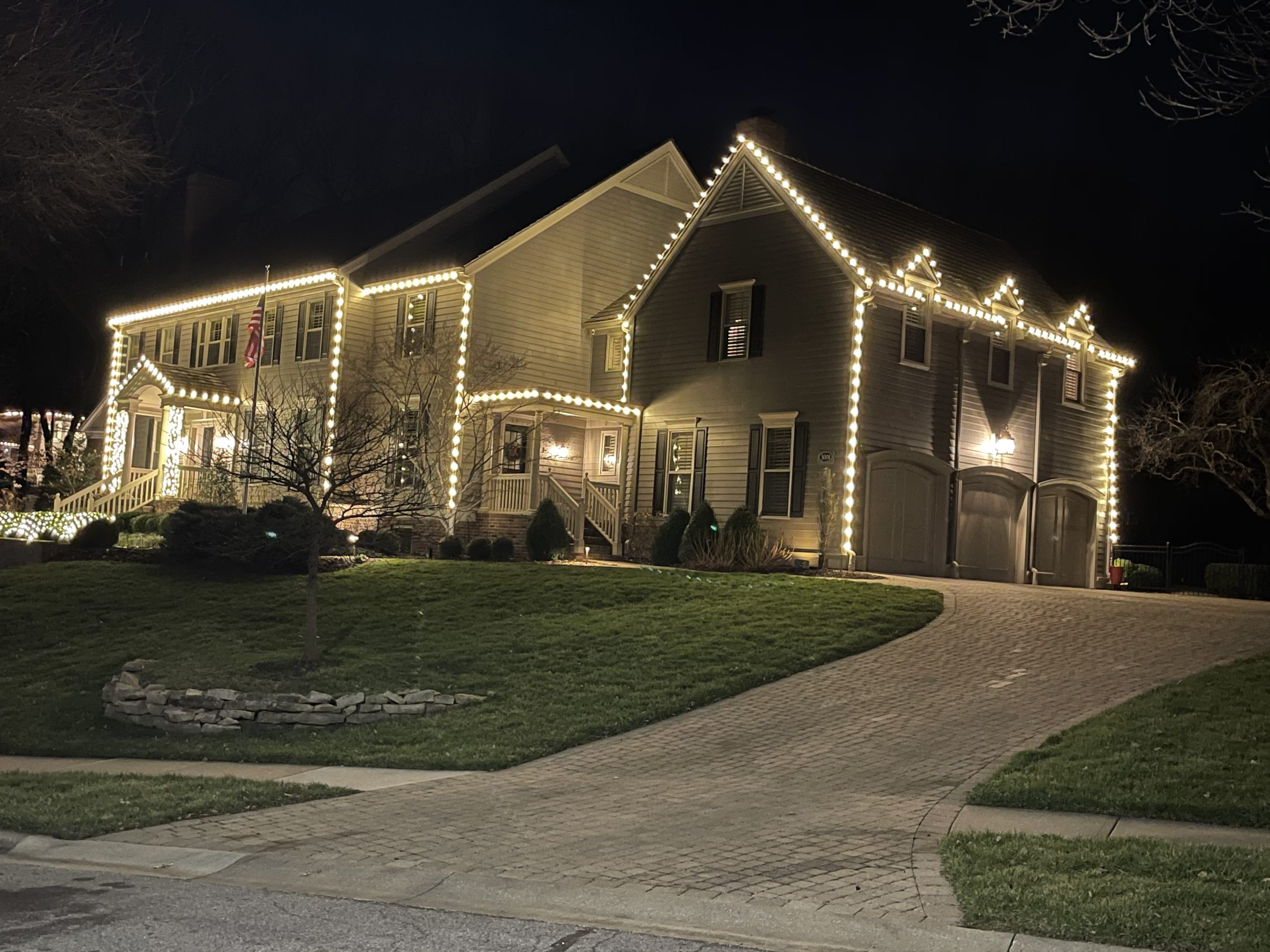 Christmas lighting installation Kansas City
